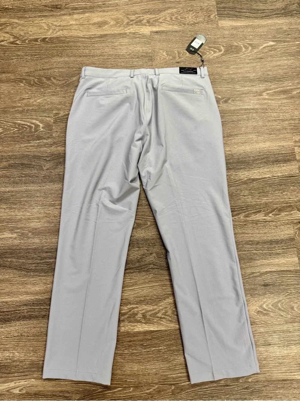 NWT Greg Norman 4-Way Stretch Tech Golf Pants Steel Gray 36x30